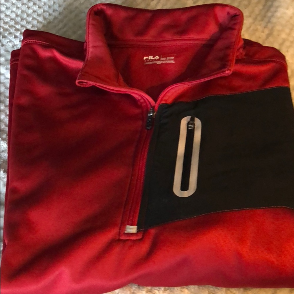 FILA SPORT 1/4 ZIP UP PERFORMANCE SWEATSHIRT